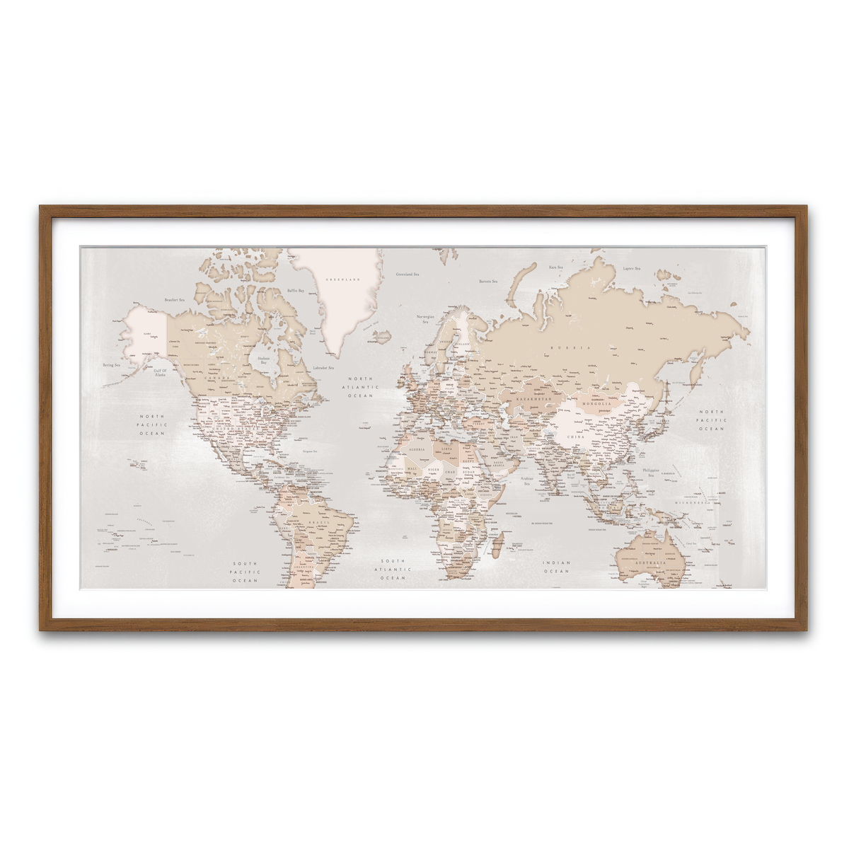 Framed Print 2x1 Walnut