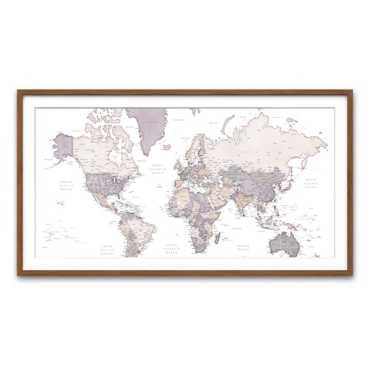 Framed Print 2x1 Walnut