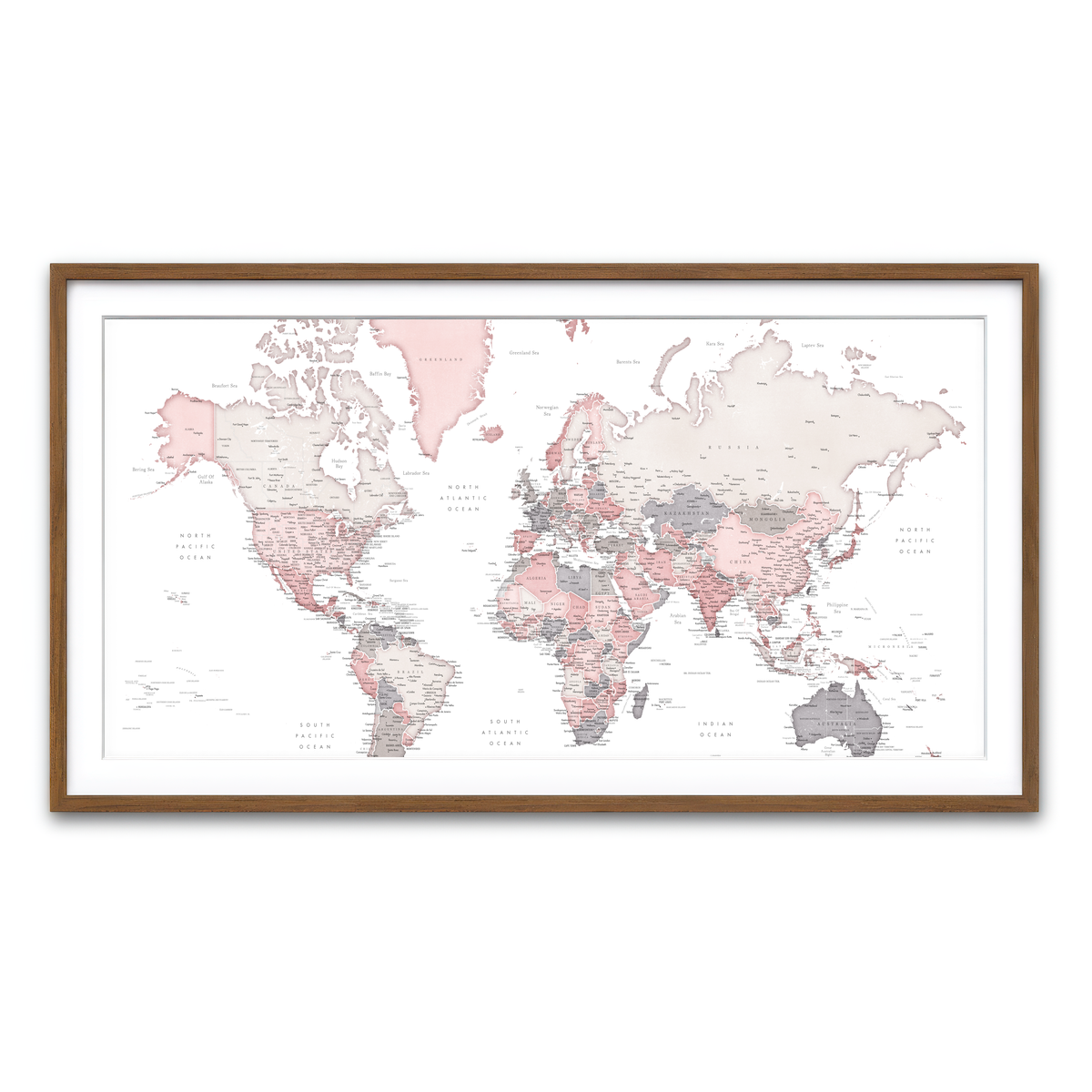 Framed Print 2x1 Walnut