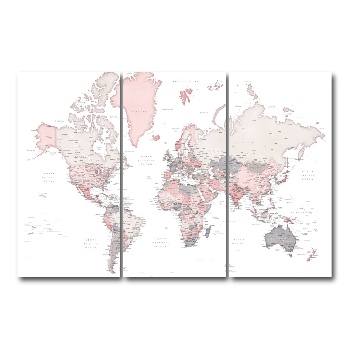 AUTO-MOCKUP WHITE | World Map 17 | 3 Piece | Gallery Wrap Canvas | group=12x24