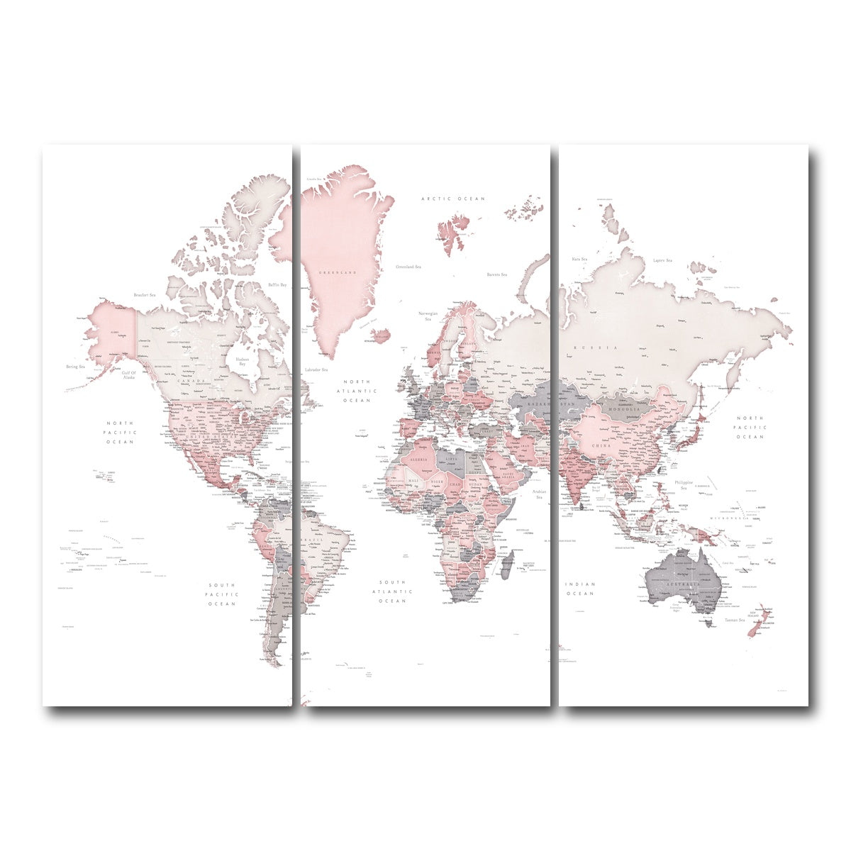 AUTO-MOCKUP WHITE | World Map 17 | 3 Piece | Gallery Wrap Canvas | group=8x18
