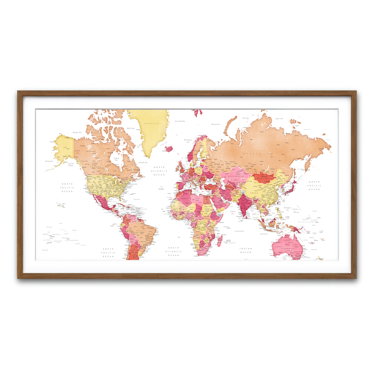 Framed Print 2x1 Walnut