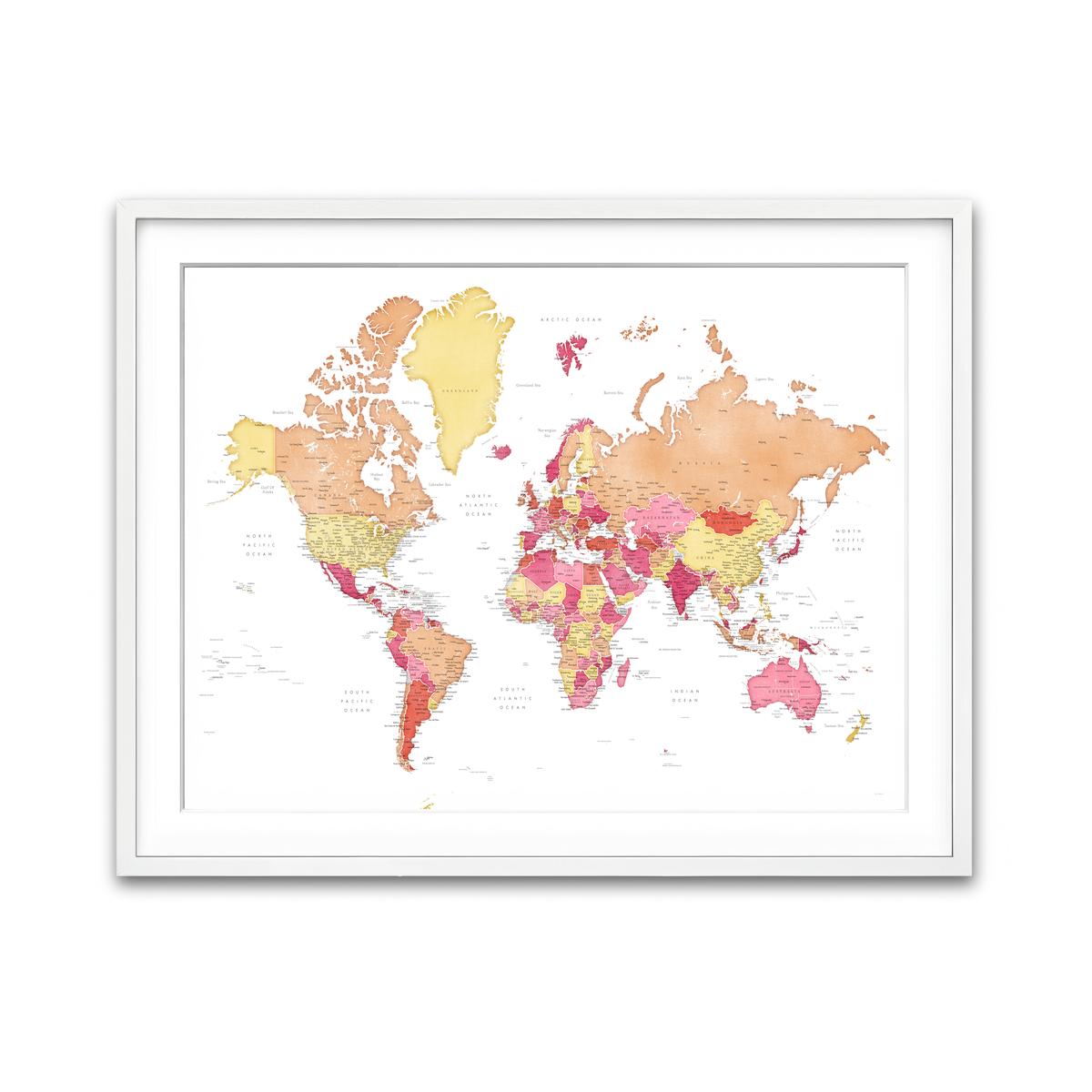 Framed Print 4x3 White