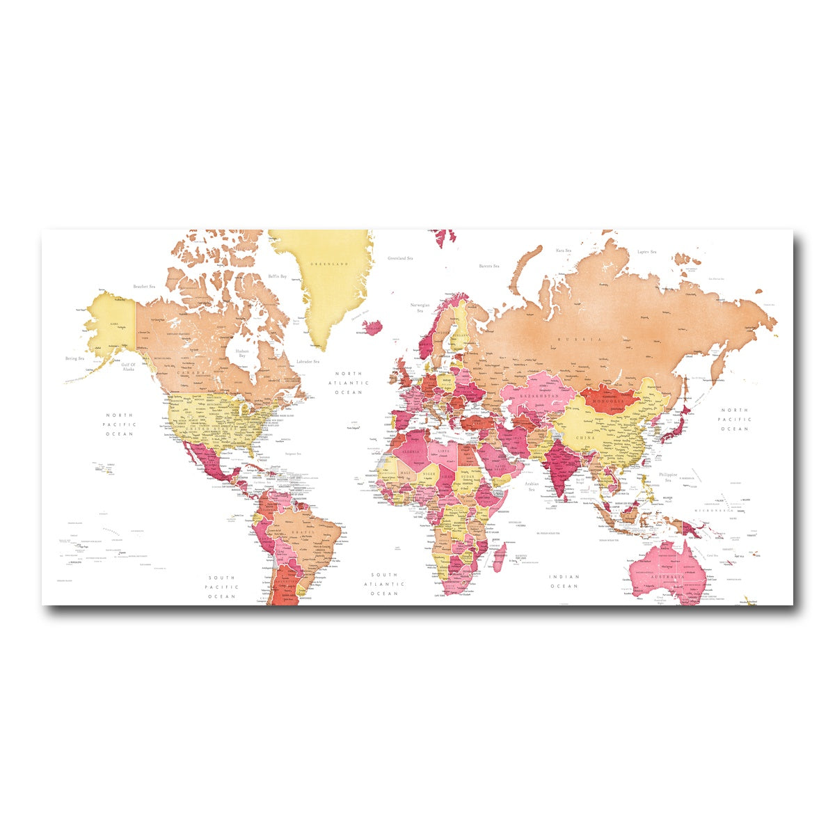 AUTO-MOCKUP WHITE | World Map 19 | 1 Piece | Gallery Wrap Canvas | group=2x1