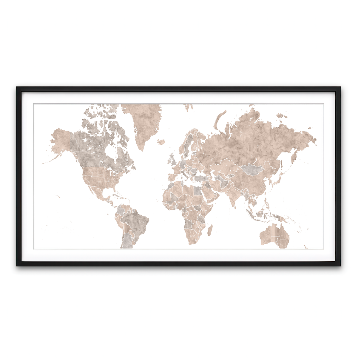 Framed Print 2x1 Black