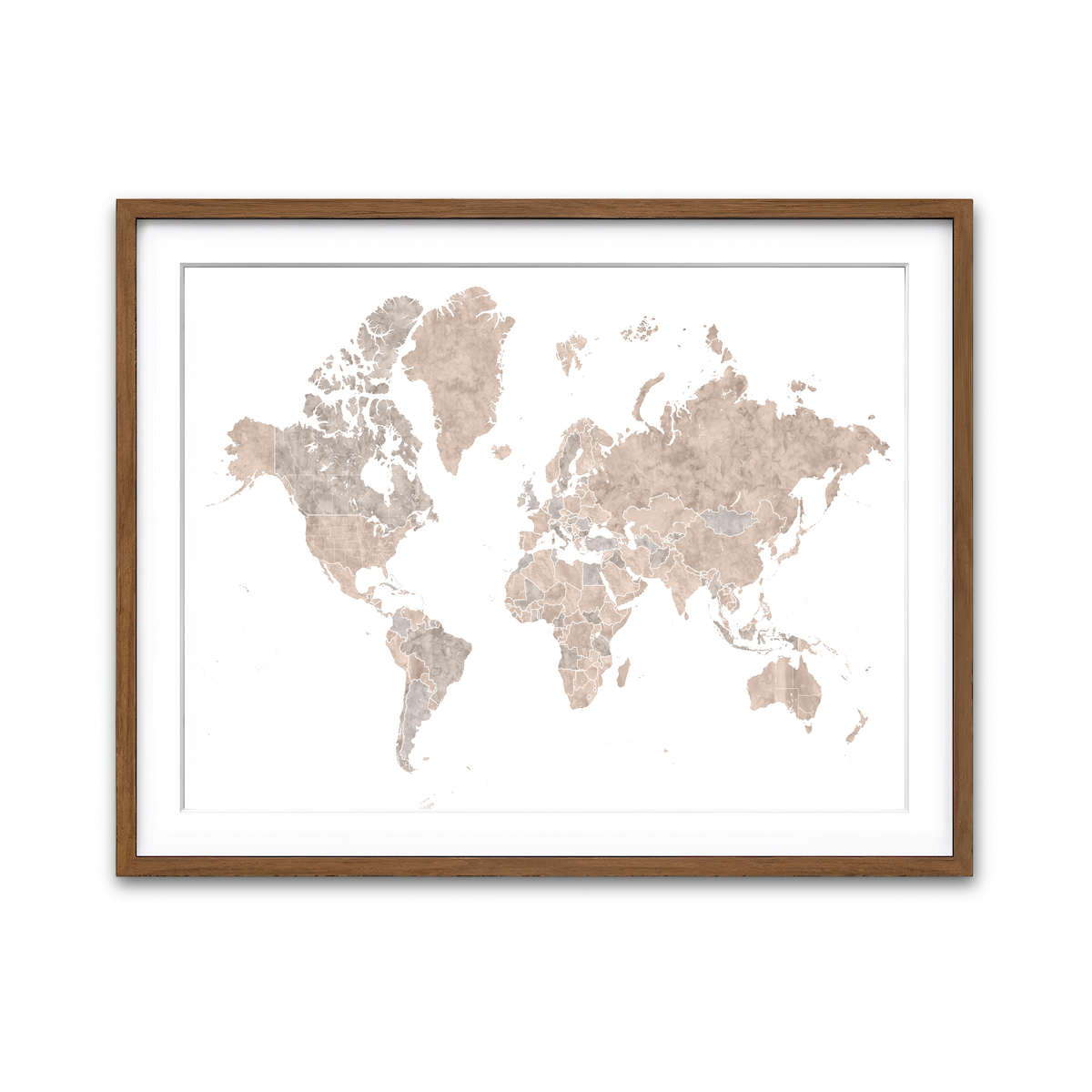 Framed Print 4x3 Walnut