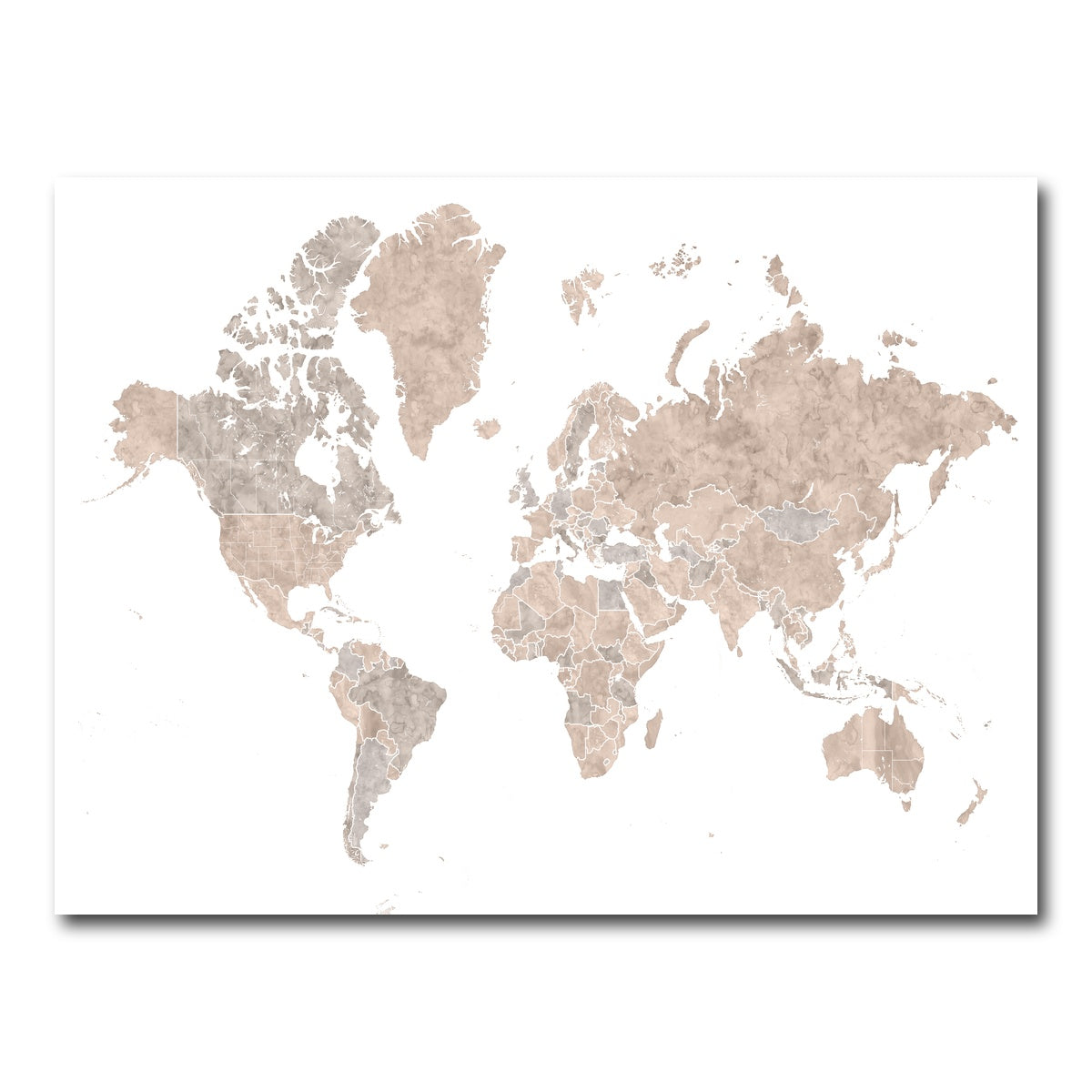 AUTO-MOCKUP WHITE | World Map 1 | 1 Piece | Gallery Wrap Canvas | group=4x3