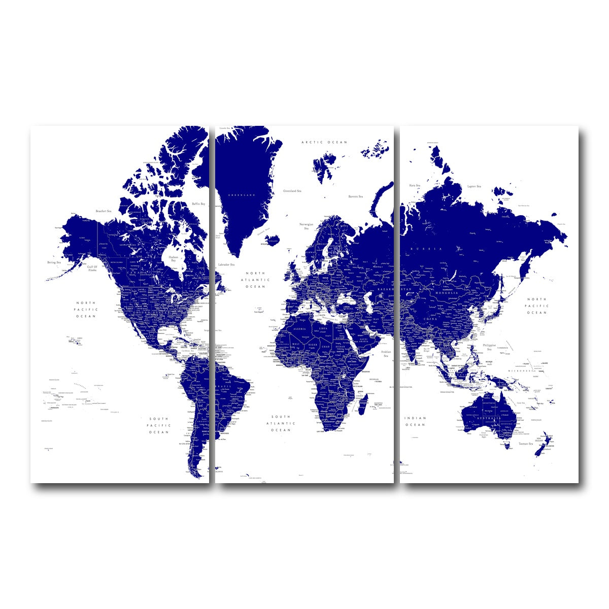 AUTO-MOCKUP WHITE | World Map 21 | 3 Piece | Gallery Wrap Canvas | group=12x24