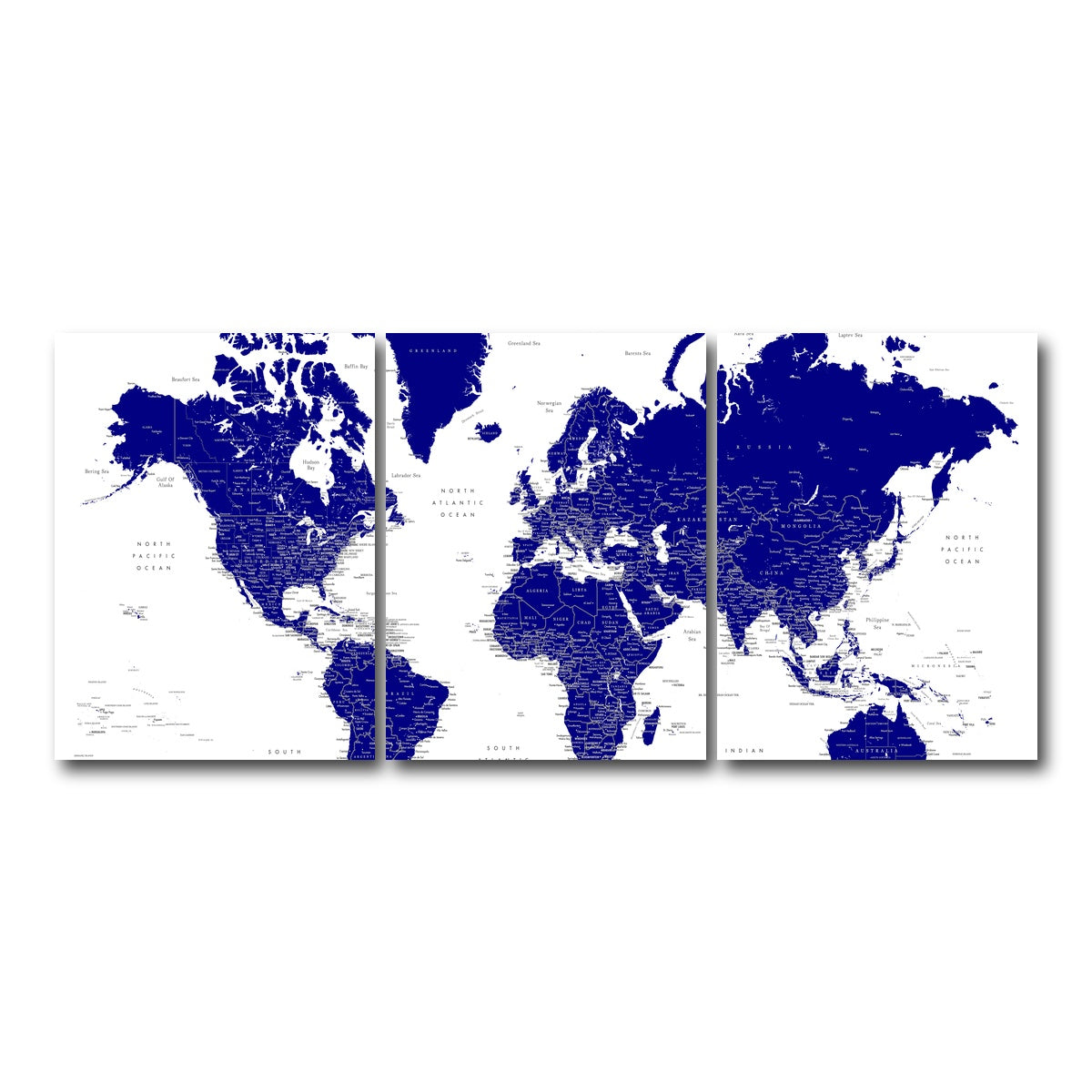 AUTO-MOCKUP WHITE | World Map 21 | 3 Piece | Gallery Wrap Canvas | group=18x24