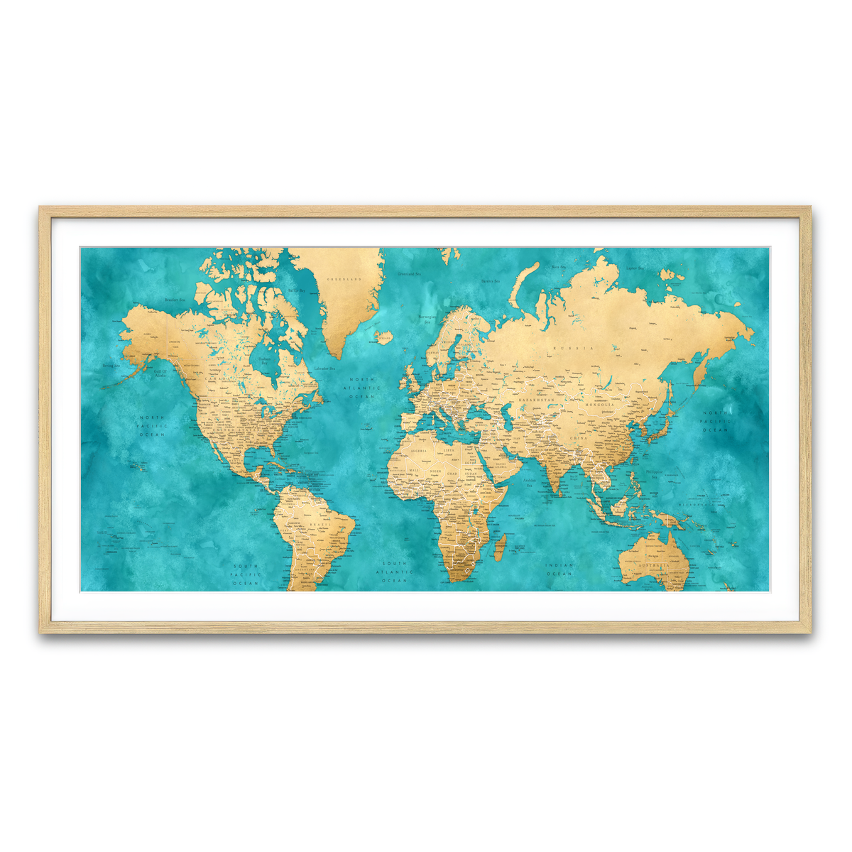 Framed Print 2x1 Natural