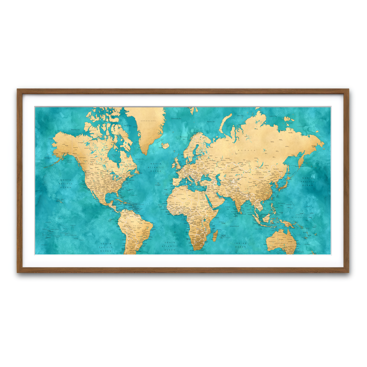 Framed Print 2x1 Walnut