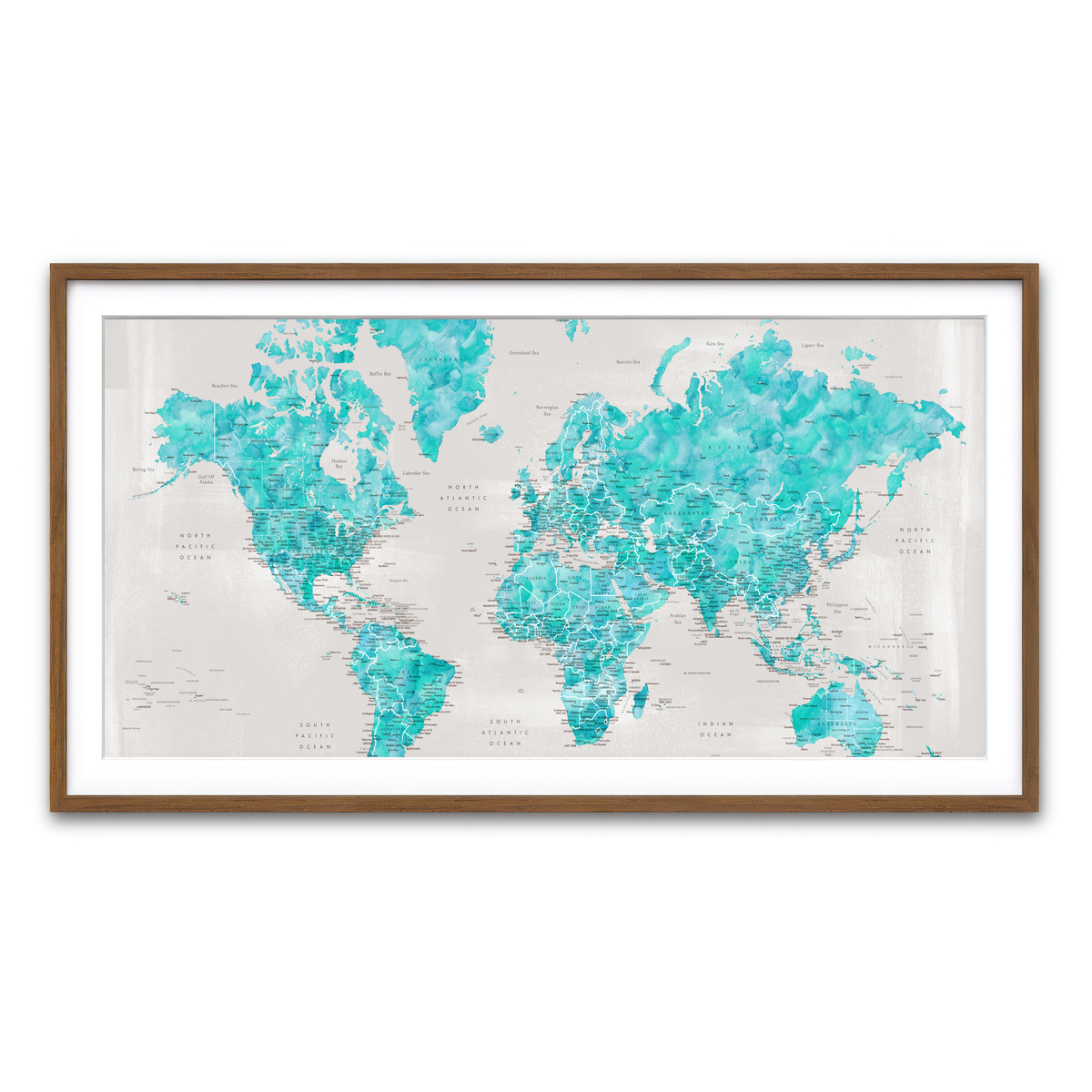 Framed Print 2x1 Walnut