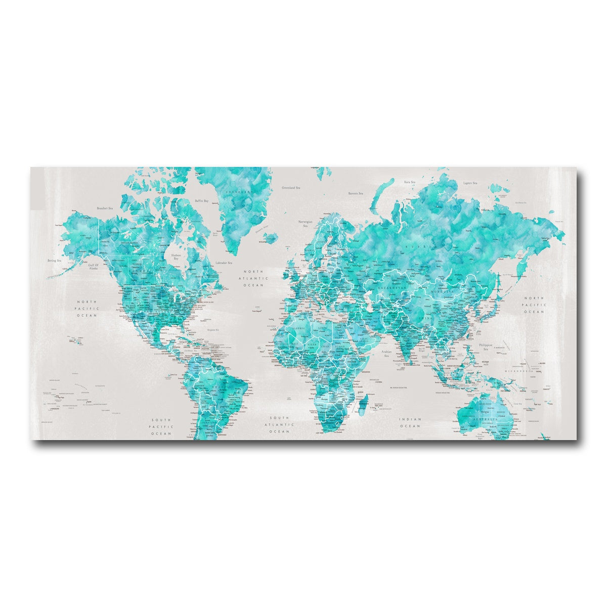 AUTO-MOCKUP WHITE | World Map 27 | 1 Piece | Gallery Wrap Canvas | group=2x1