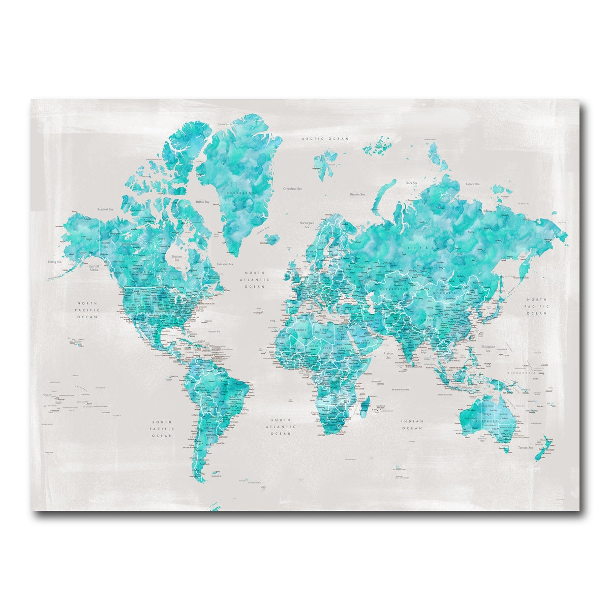 AUTO-MOCKUP WHITE | World Map 27 | 1 Piece | Gallery Wrap Canvas | group=4x3