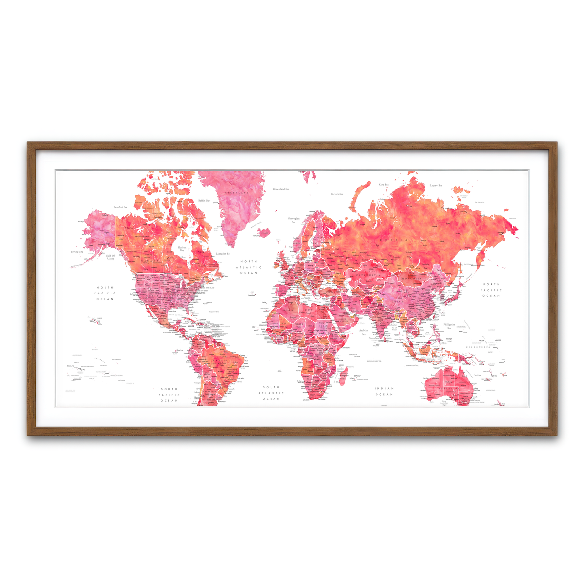 Framed Print 2x1 Walnut