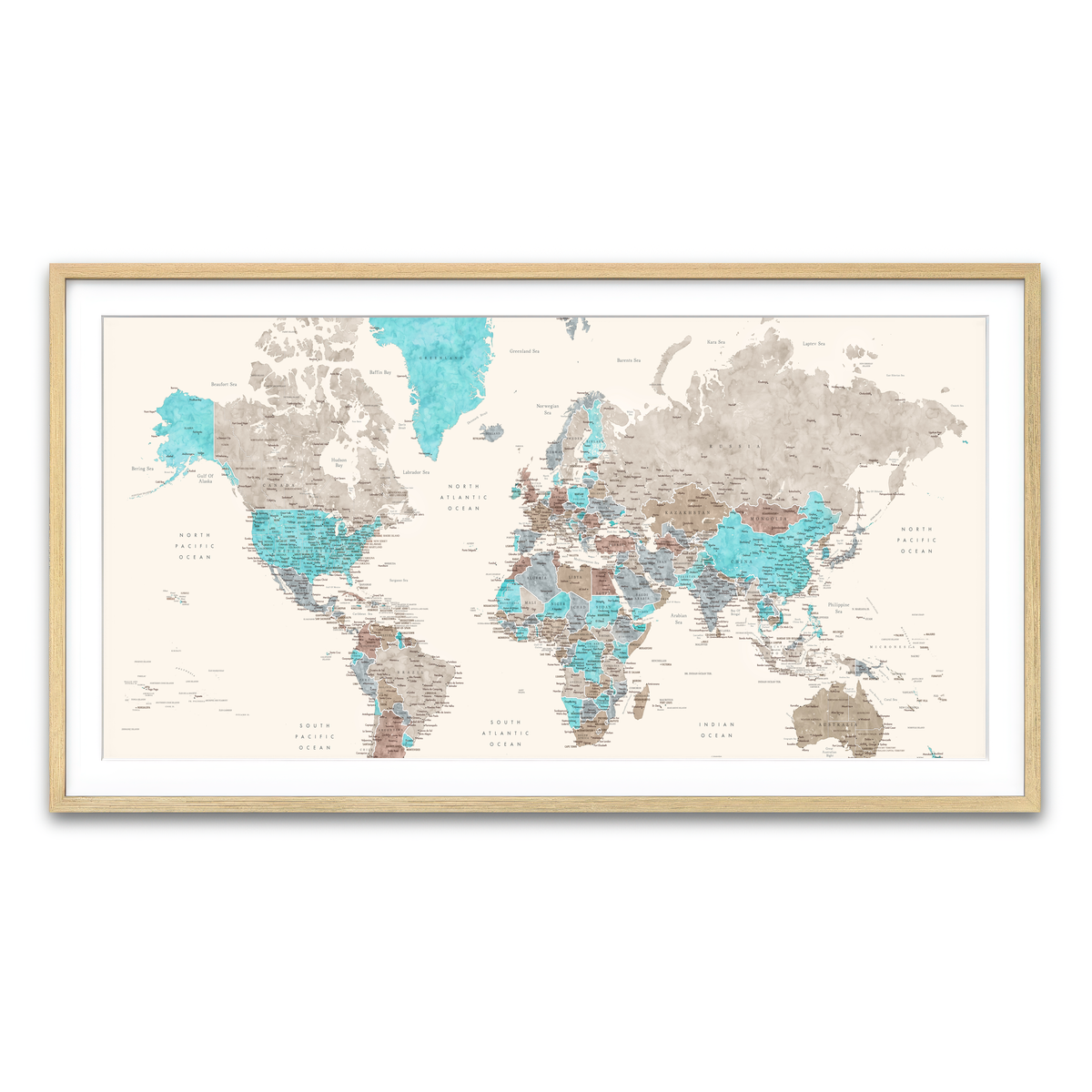 Framed Print 2x1 Natural