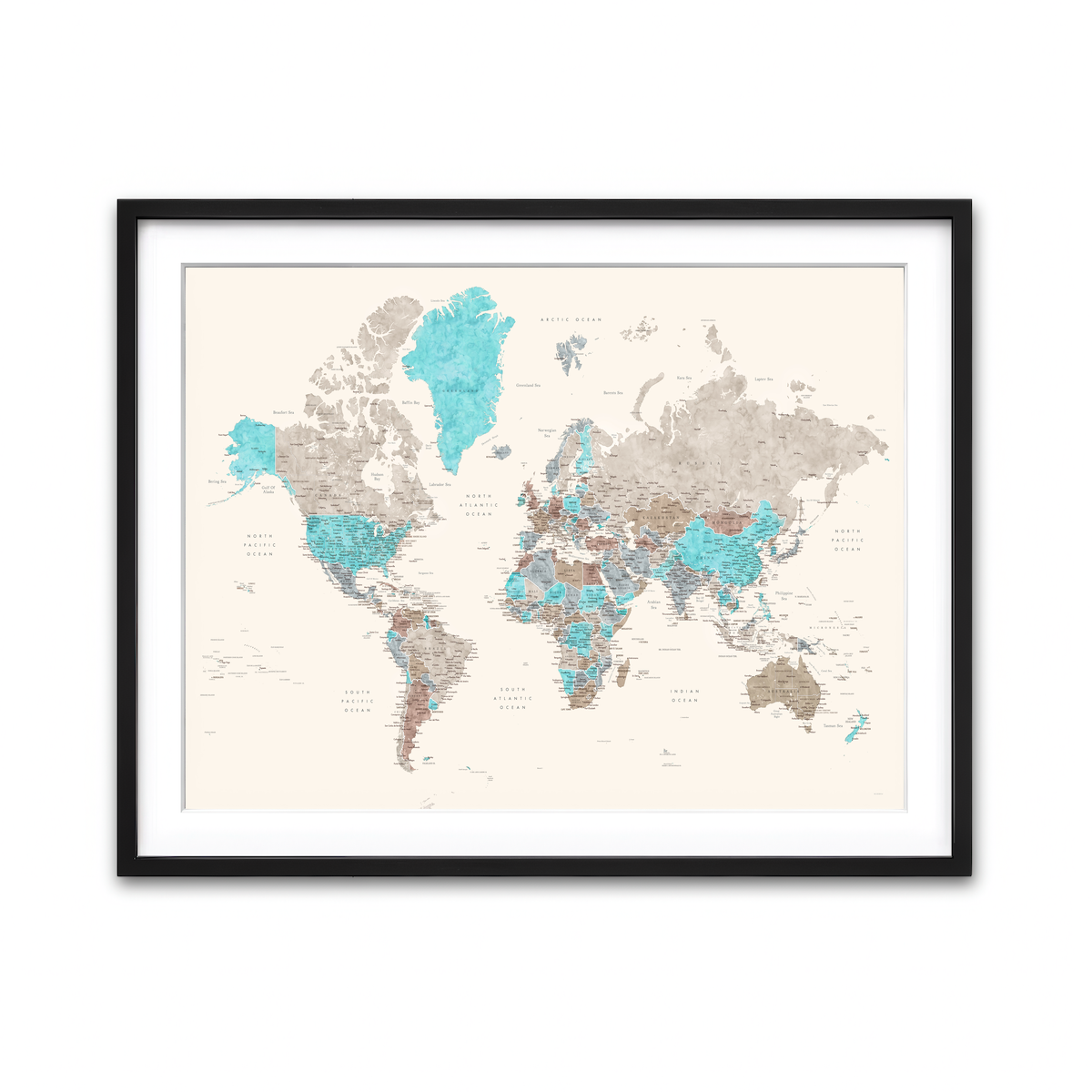 Framed Print 4x3 Black