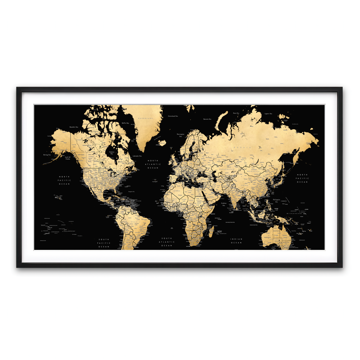 Framed Print 2x1 Black