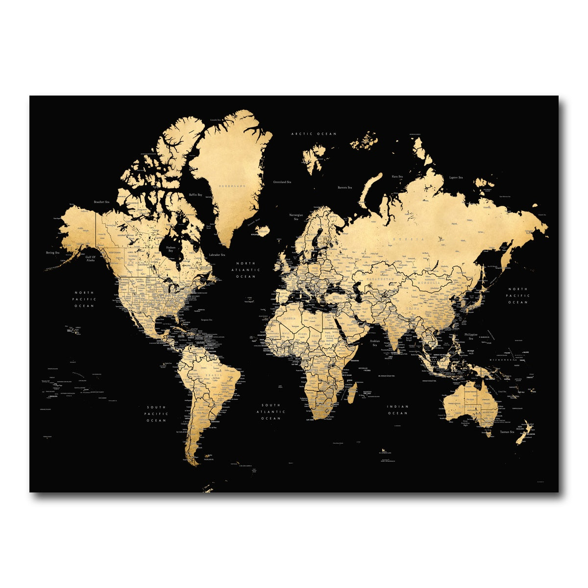 AUTO-MOCKUP WHITE | World Map 34 | 1 Piece | Gallery Wrap Canvas | group=4x3