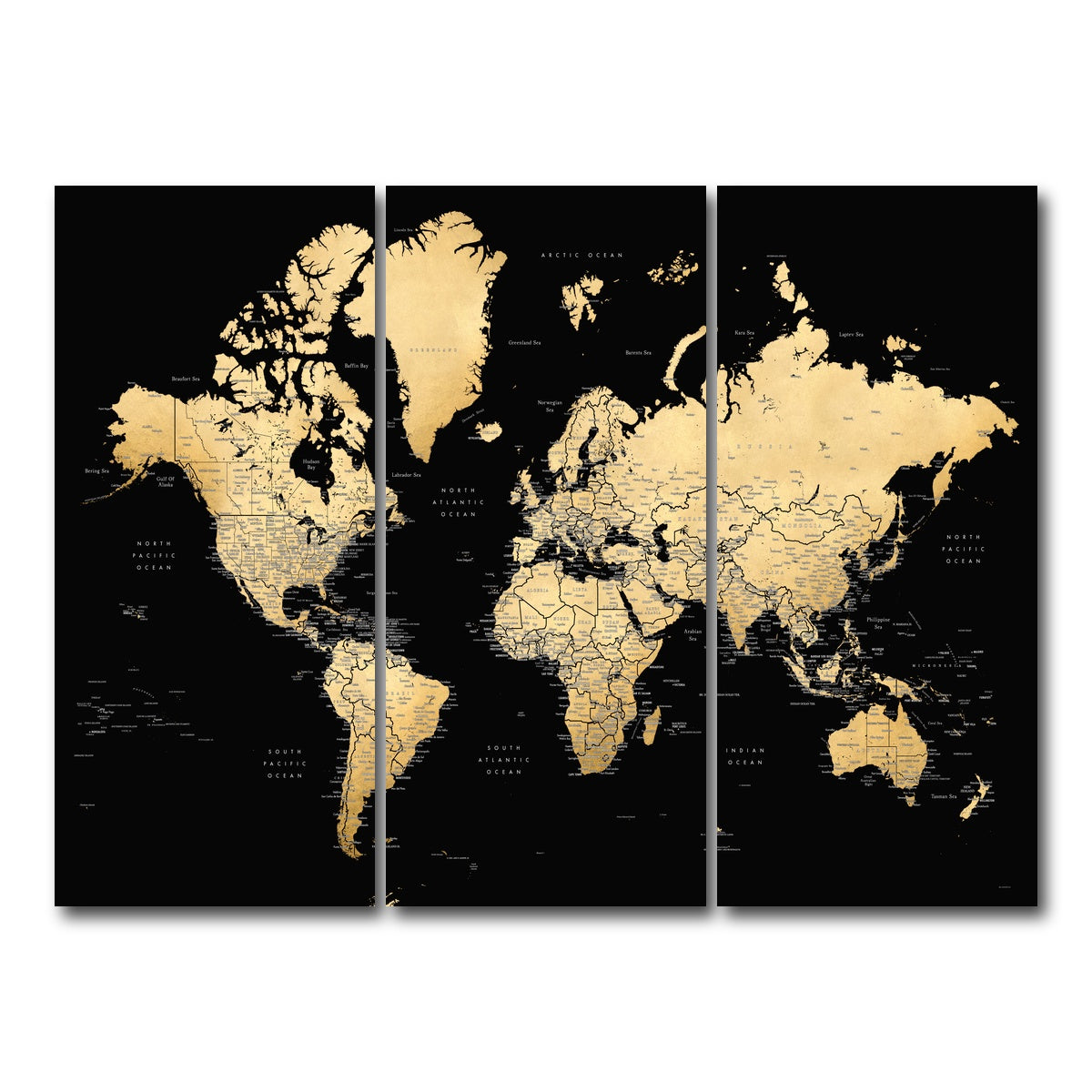 AUTO-MOCKUP WHITE | World Map 34 | 3 Piece | Gallery Wrap Canvas | group=8x18
