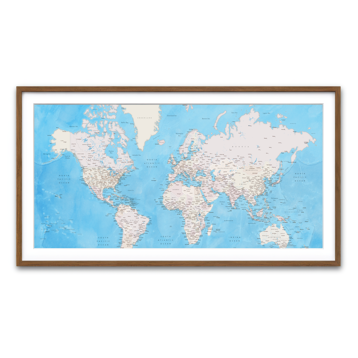 Framed Print 2x1 Walnut