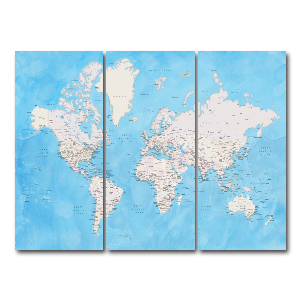 AUTO-MOCKUP WHITE | World Map 35 | 3 Piece | Gallery Wrap Canvas | group=8x18
