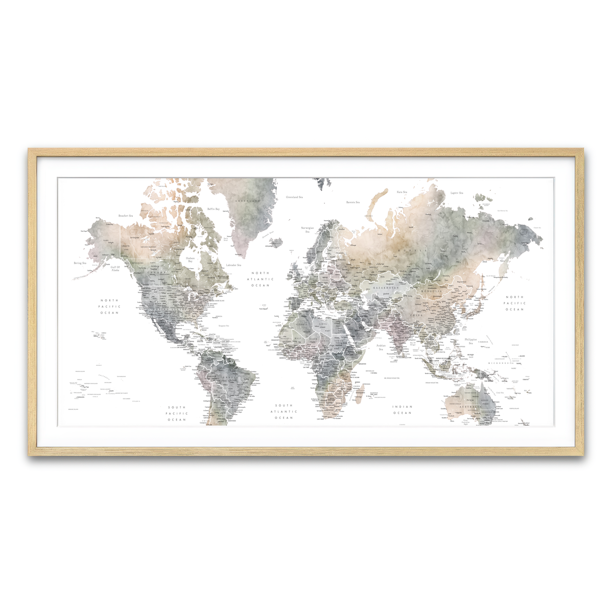 Framed Print 2x1 Natural