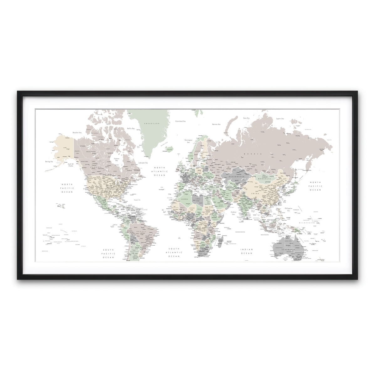 Framed Print 2x1 Black