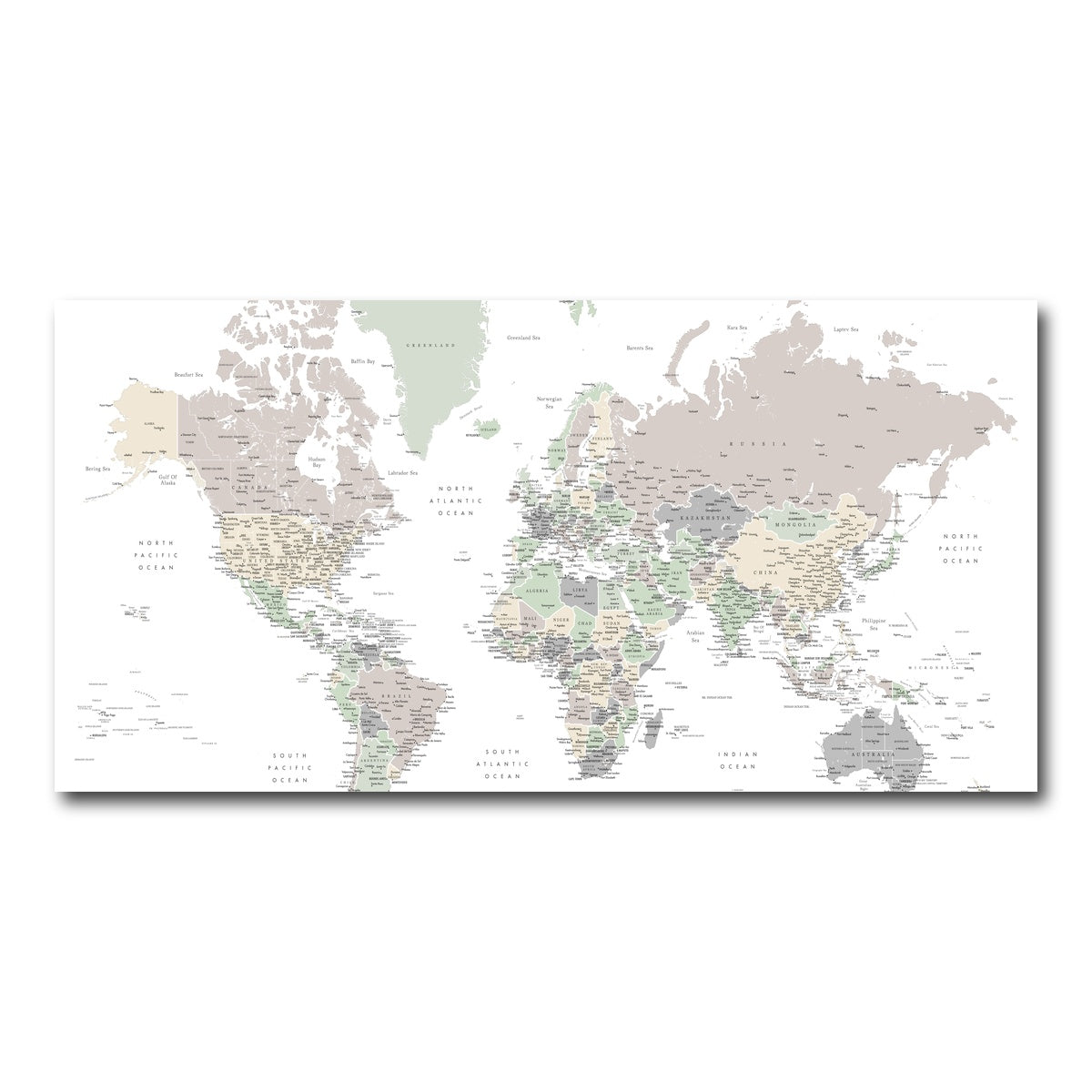 AUTO-MOCKUP WHITE | World Map 3 | 1 Piece | Gallery Wrap Canvas | group=2x1