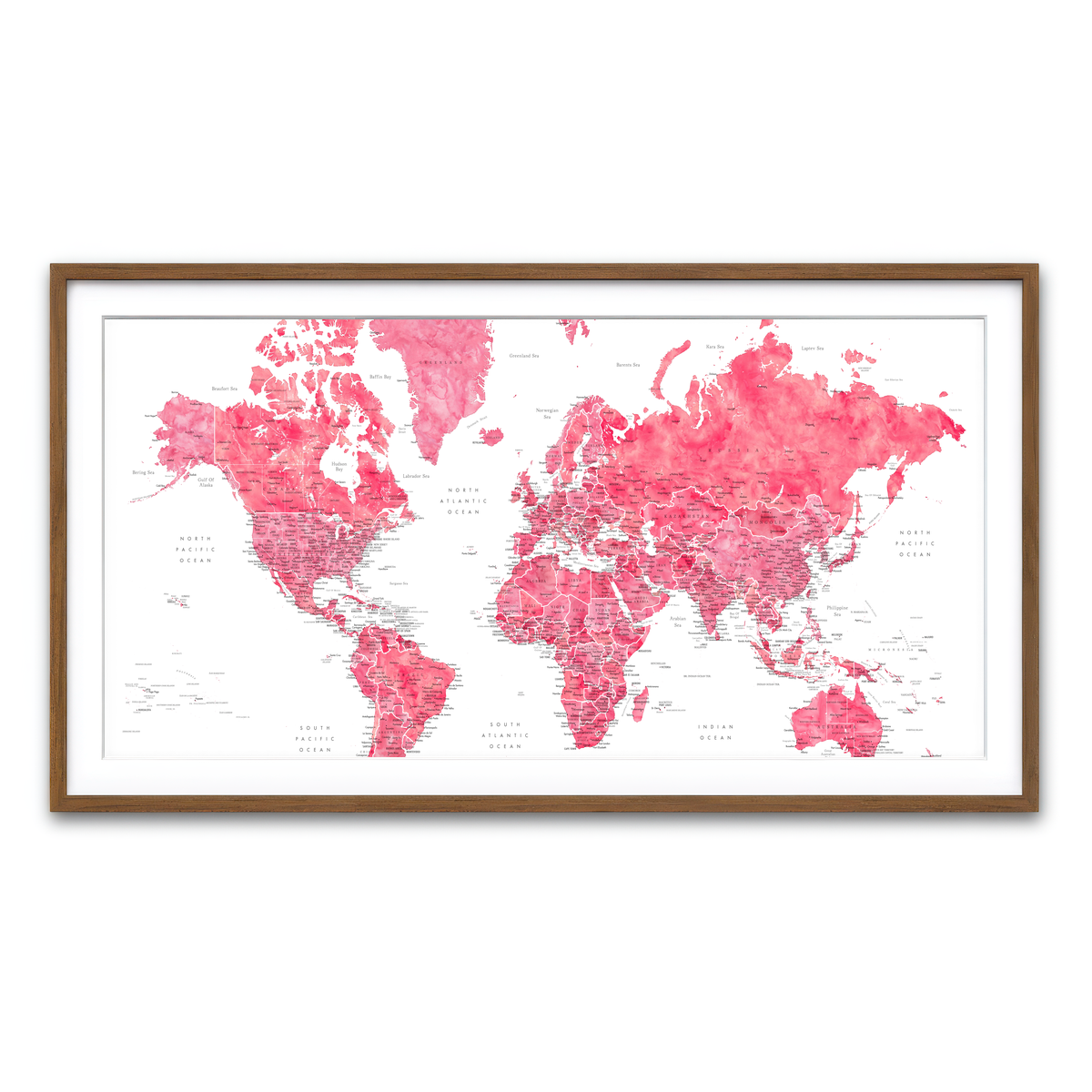 Framed Print 2x1 Walnut