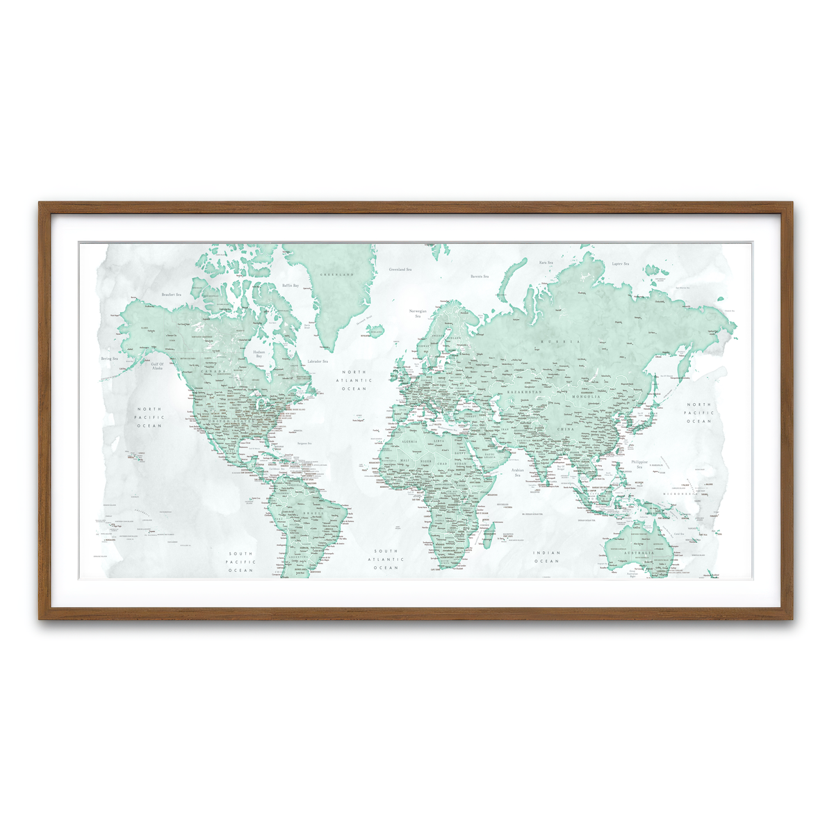 Framed Print 2x1 Walnut