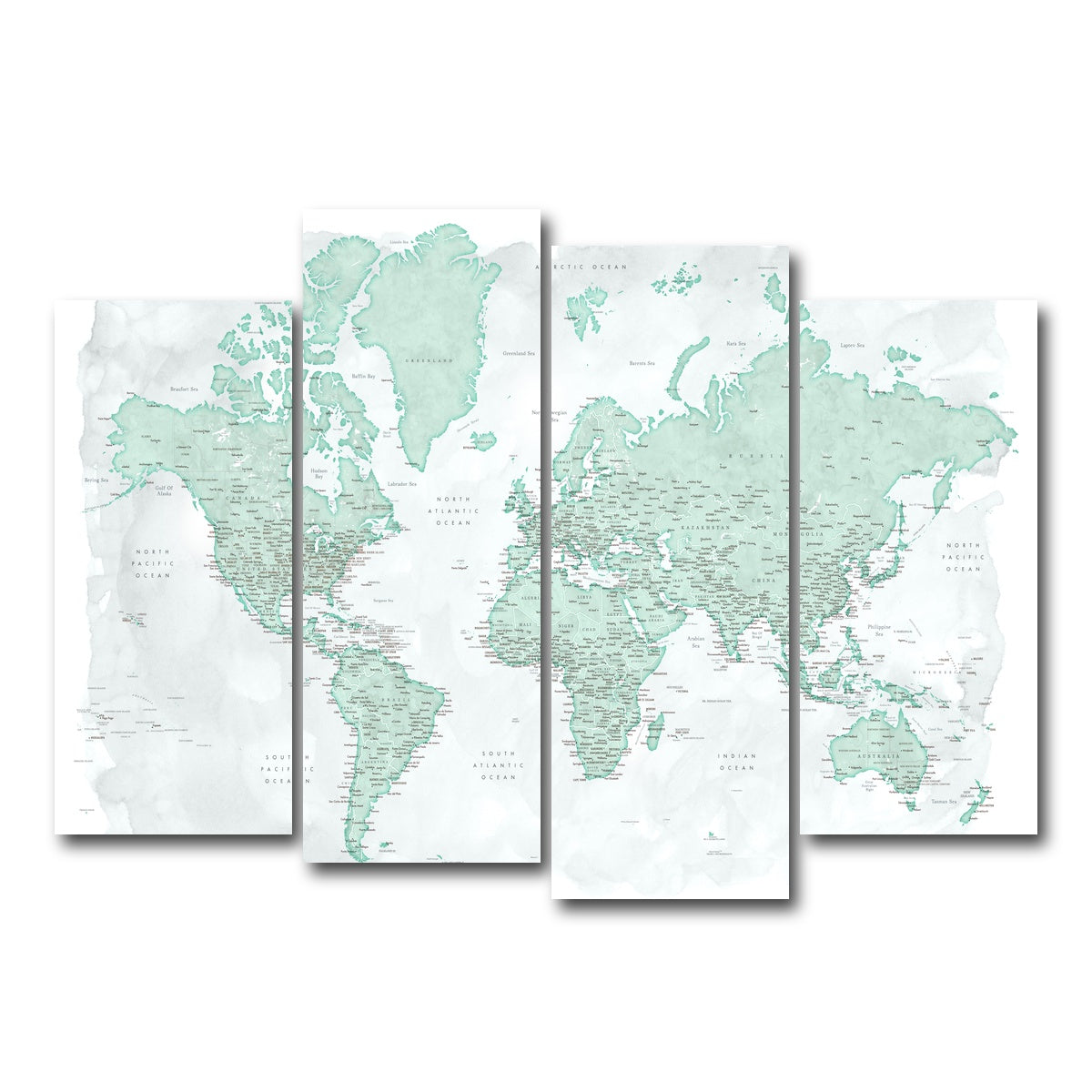 AUTO-MOCKUP WHITE | World Map 43 | 4 Piece | Gallery Wrap Canvas | group=4_normal