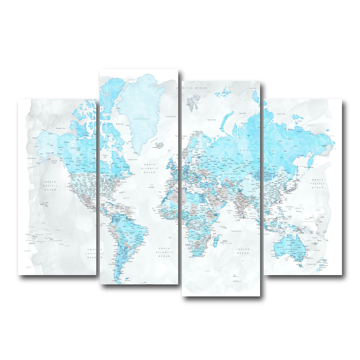 AUTO-MOCKUP WHITE | World Map 44 | 4 Piece | Gallery Wrap Canvas | group=4_normal
