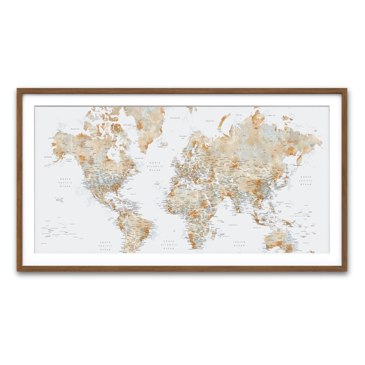 Framed Print 2x1 Walnut