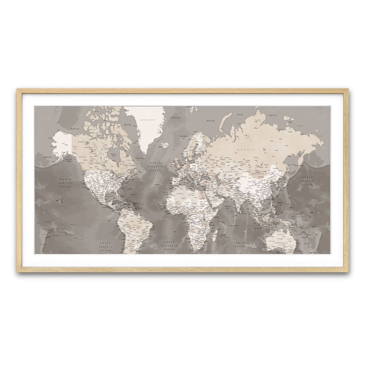 Framed Print 2x1 Natural