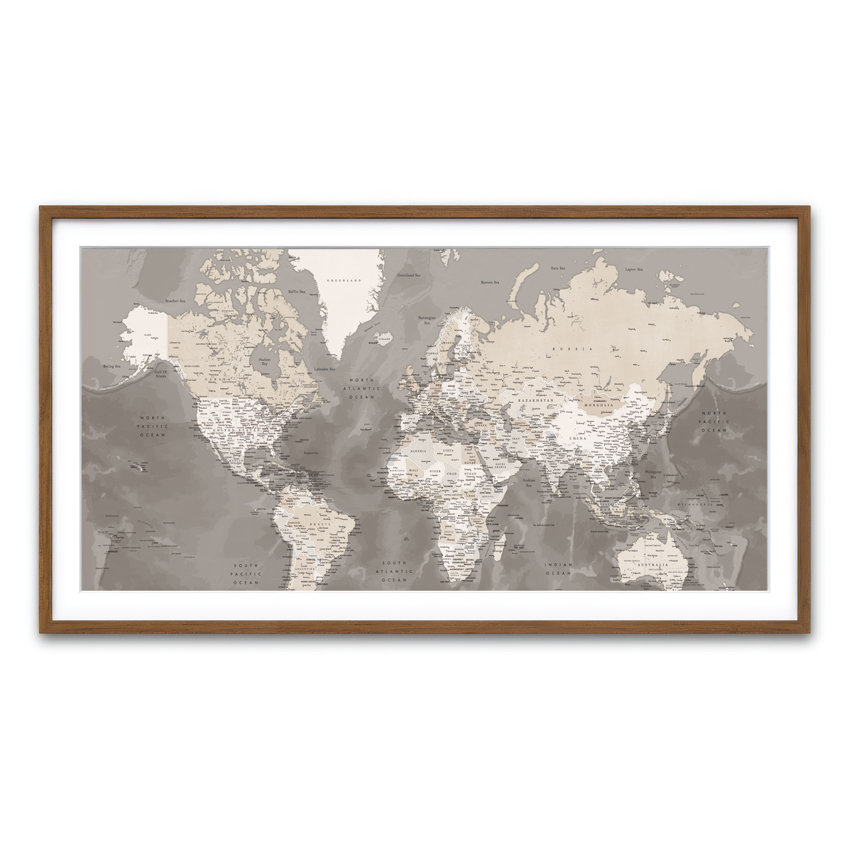 Framed Print 2x1 Walnut