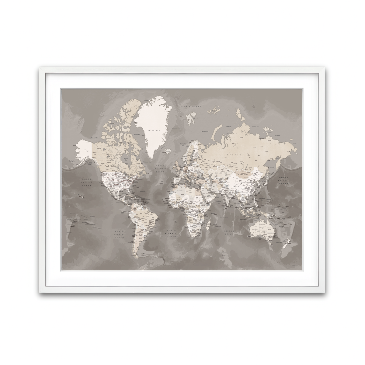 Framed Print 4x3 White