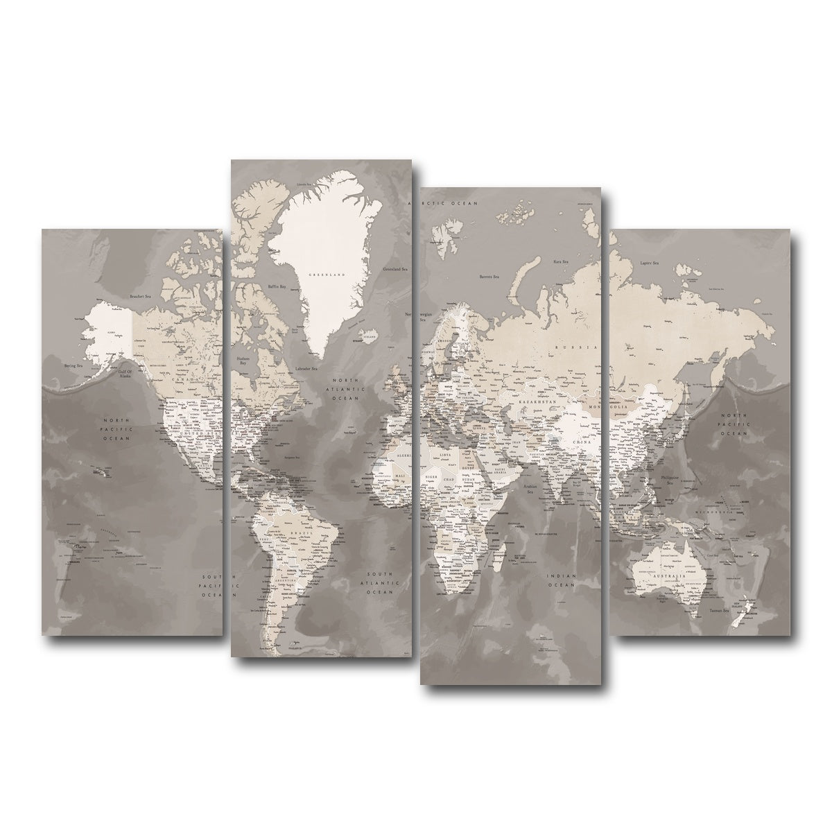 AUTO-MOCKUP WHITE | World Map 49 | 4 Piece | Gallery Wrap Canvas | group=4_normal