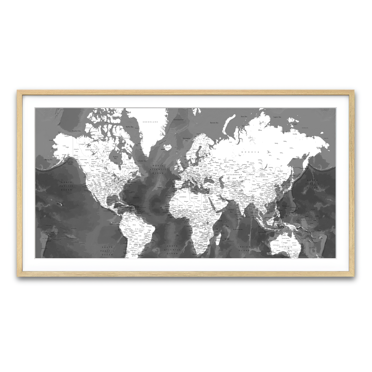 Framed Print 2x1 Natural