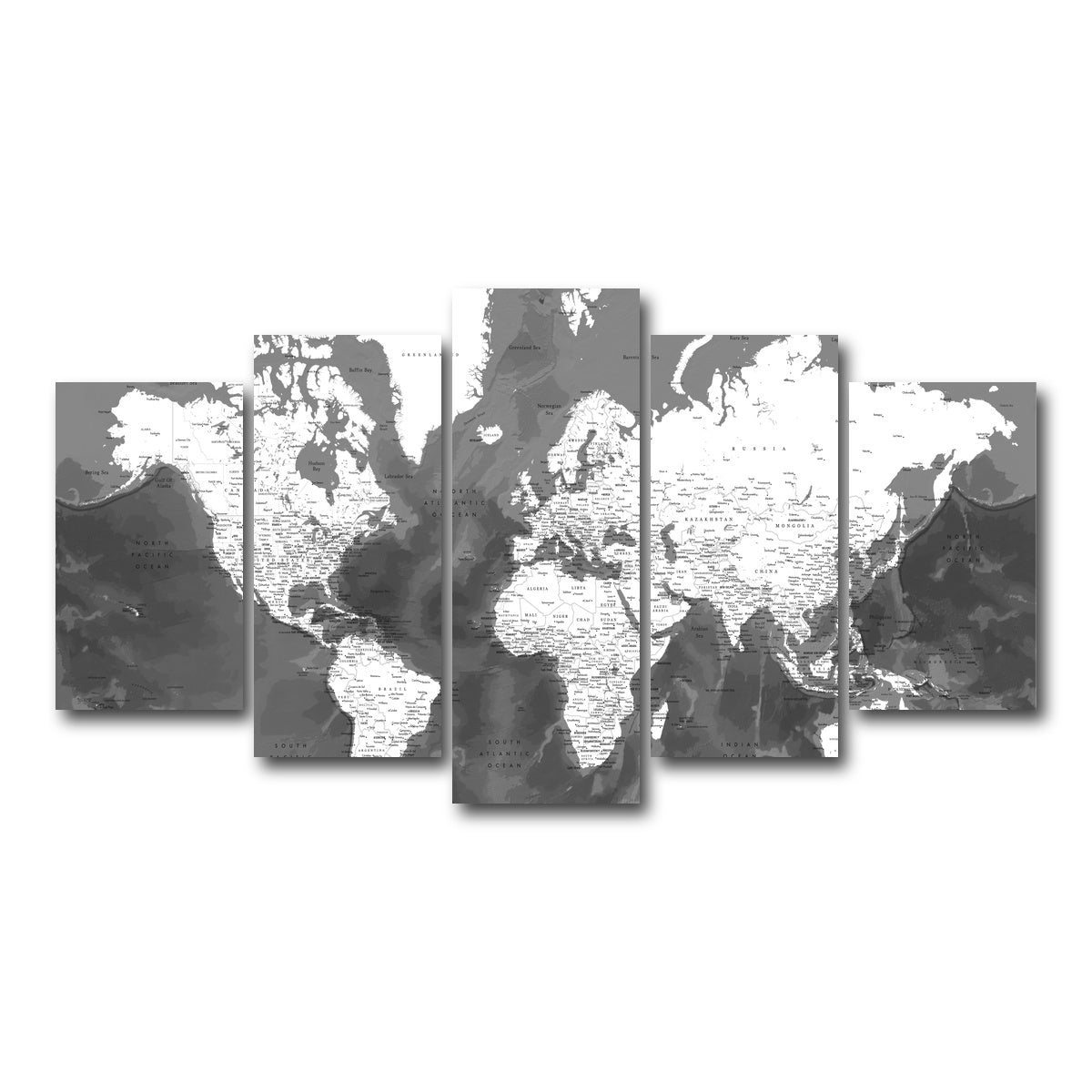 AUTO-MOCKUP WHITE | World Map 50 | 5 Piece | Gallery Wrap Canvas | group=5_normal