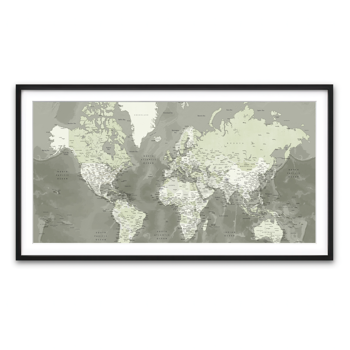 Framed Print 2x1 Black