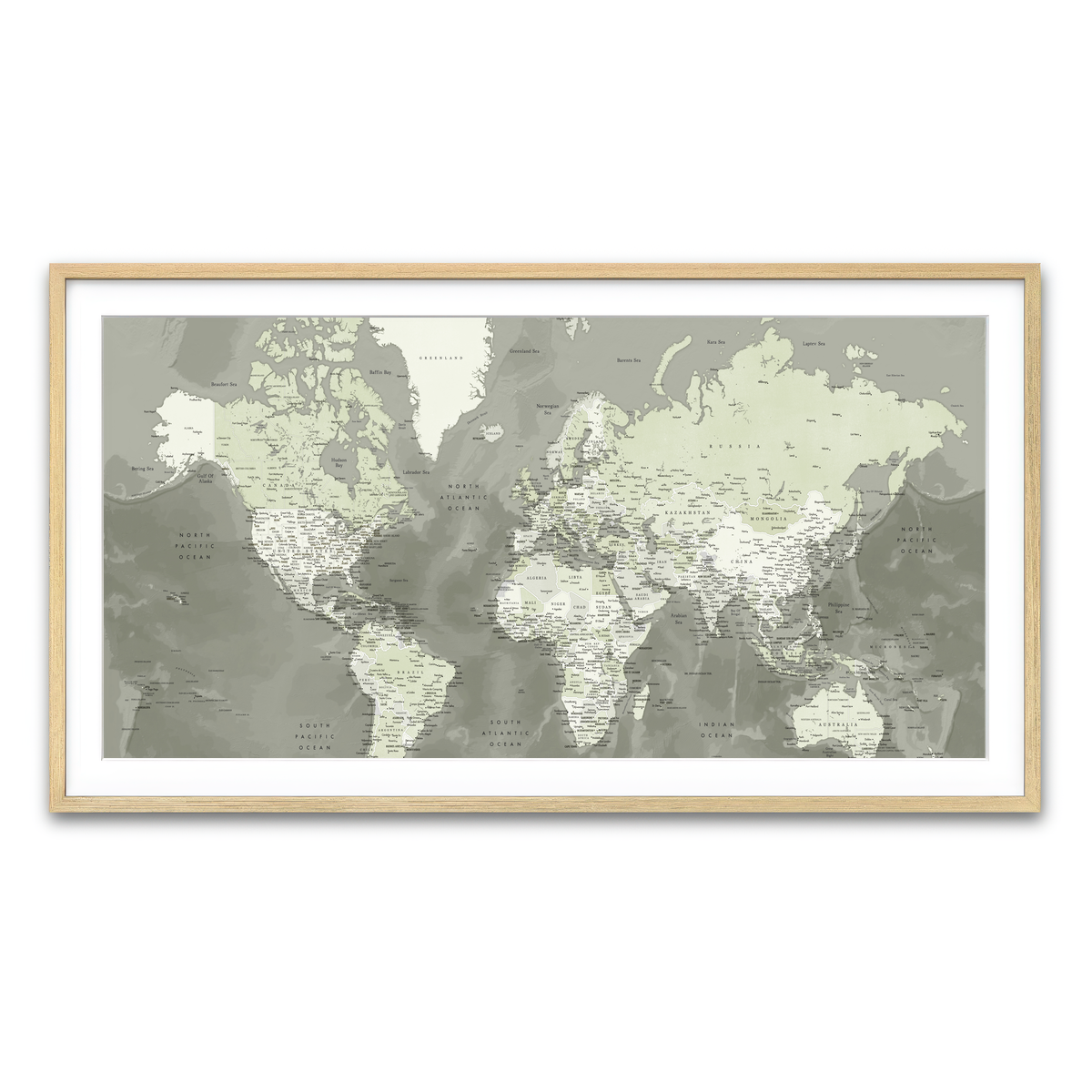 Framed Print 2x1 Natural