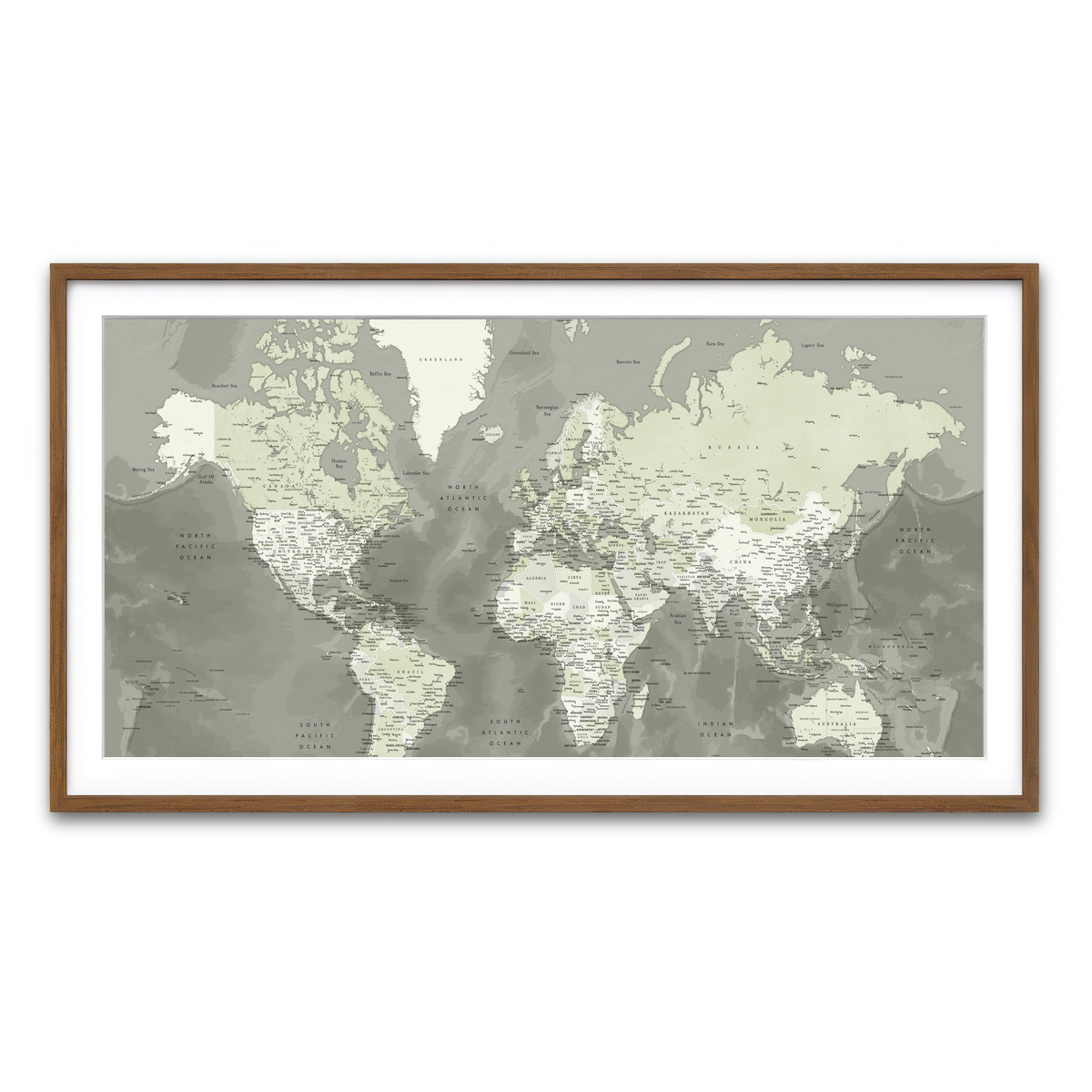 Framed Print 2x1 Walnut