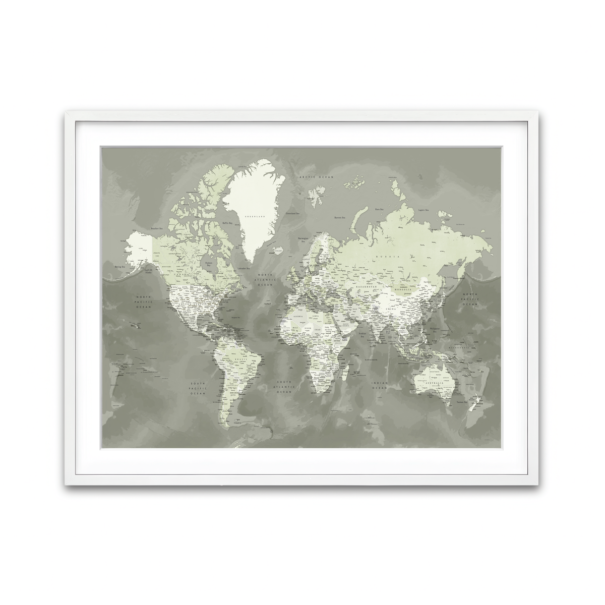 Framed Print 4x3 White