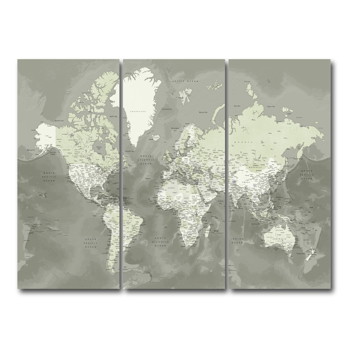 AUTO-MOCKUP WHITE | World Map 55 | 3 Piece | Gallery Wrap Canvas | group=8x18