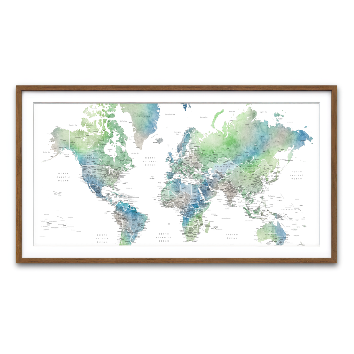 Framed Print 2x1 Walnut