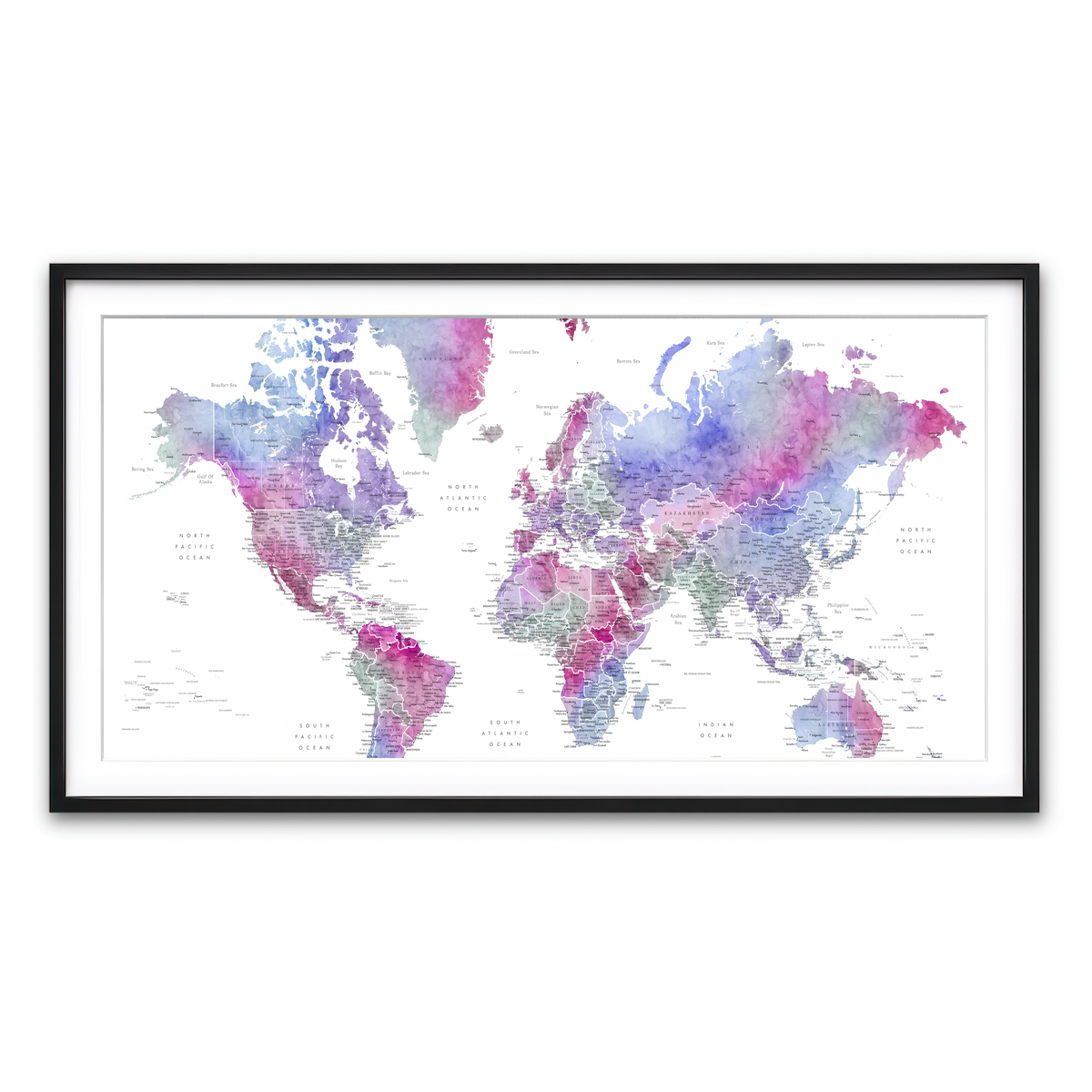 Framed Print 2x1 Black