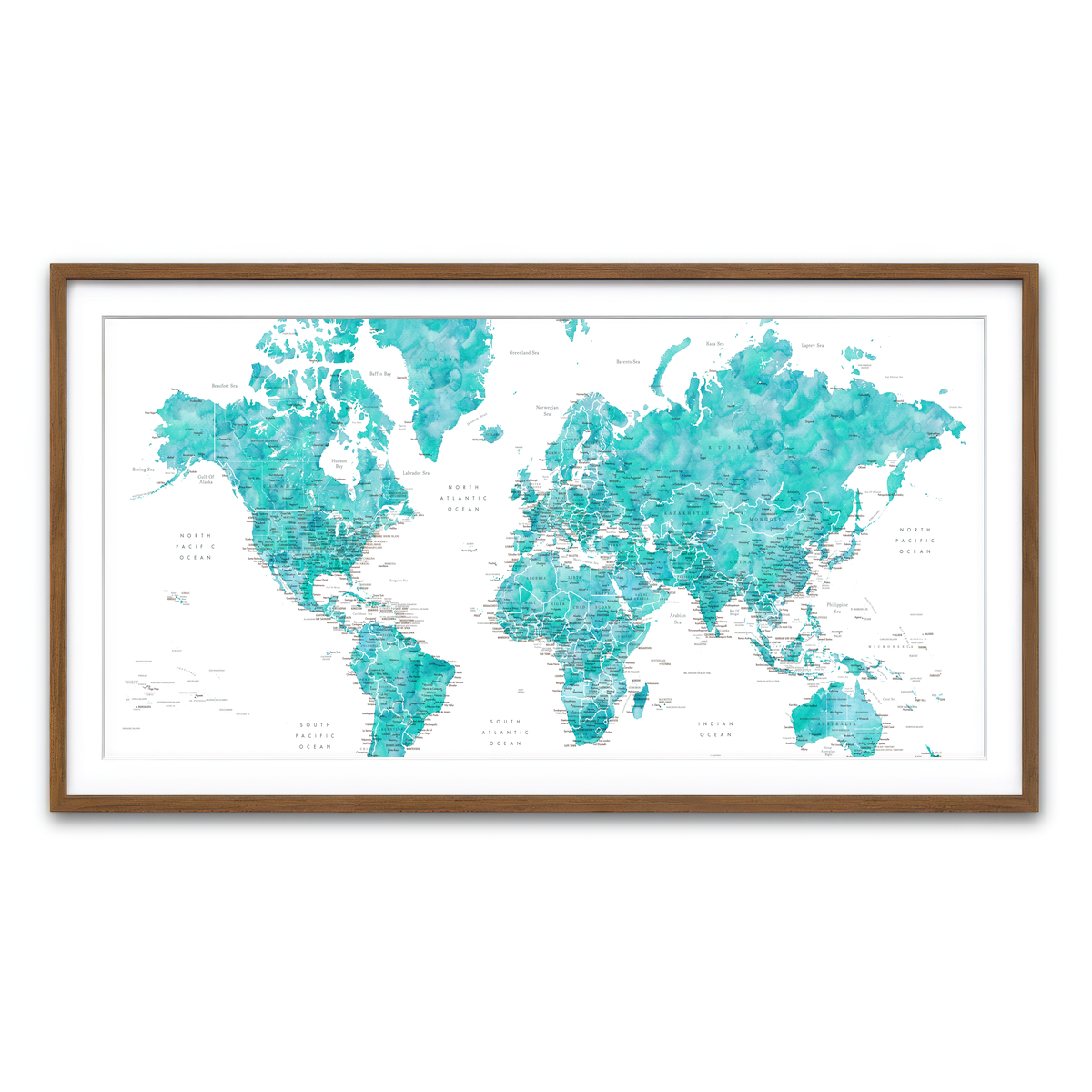 Framed Print 2x1 Walnut