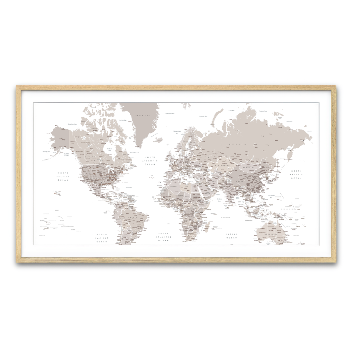 Framed Print 2x1 Natural