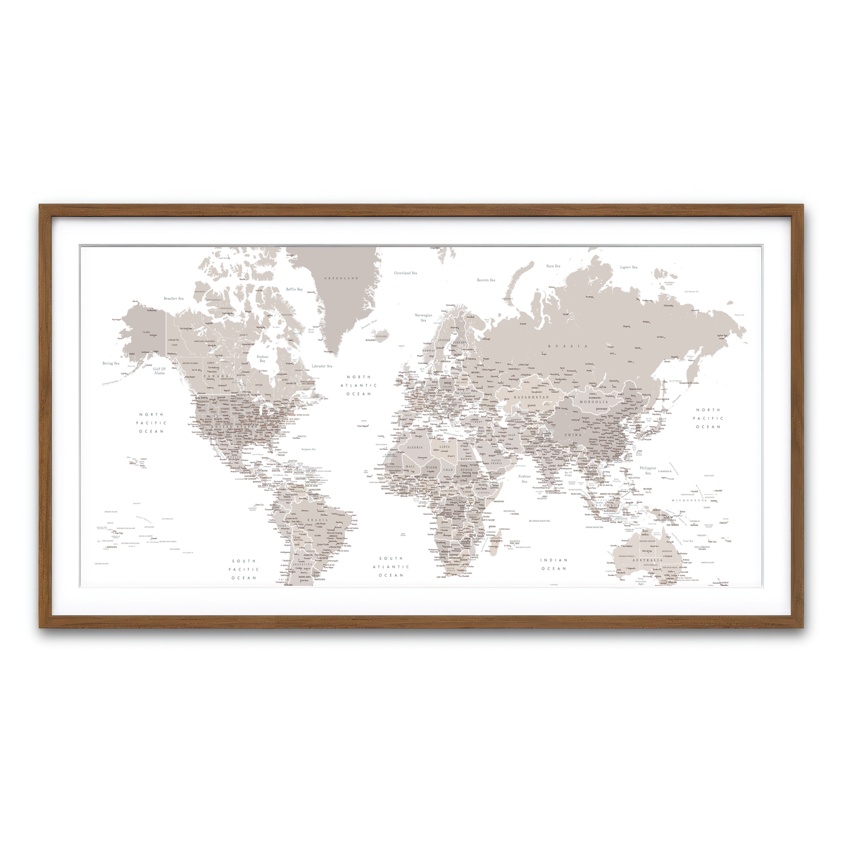 Framed Print 2x1 Walnut